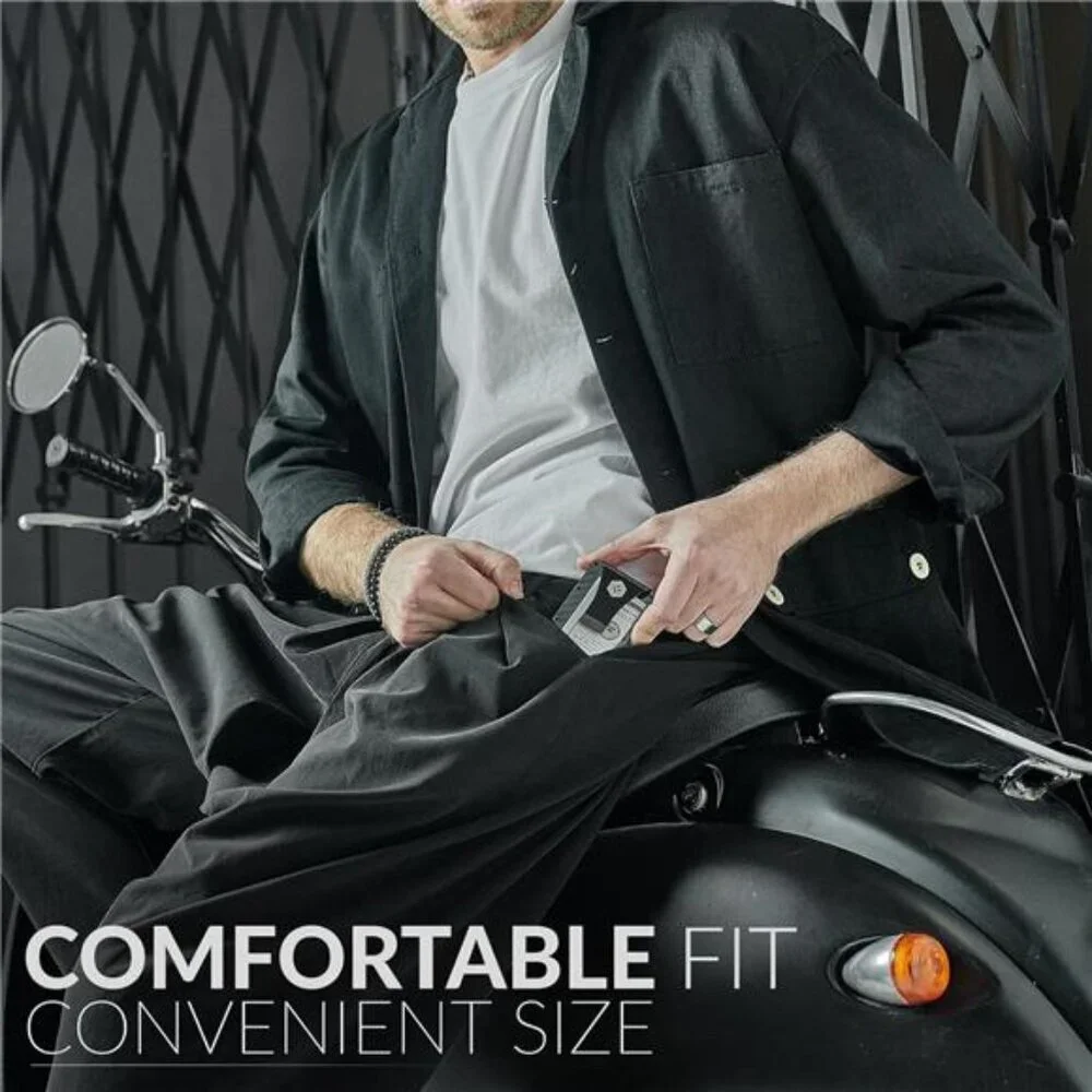Minimalist Slim Wallet for Men - Carbon Fiber Wallets For Men RFID Blocking